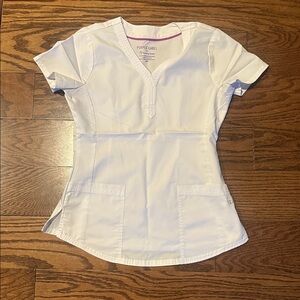 Healing Hands Women's White Scrub Top